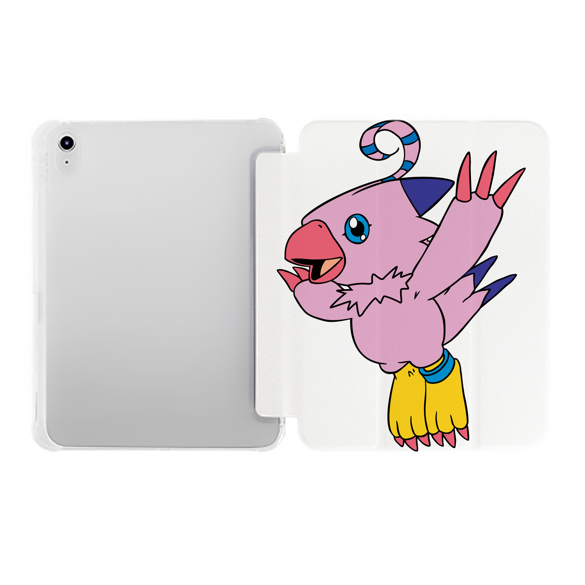（画像用） Digimon デジタルモンスター/デジモン IPad ケース ペン収納付き 三つ折りスタンド PUレザー×シリコン 対応機種9.5/10.5/10.9インチ